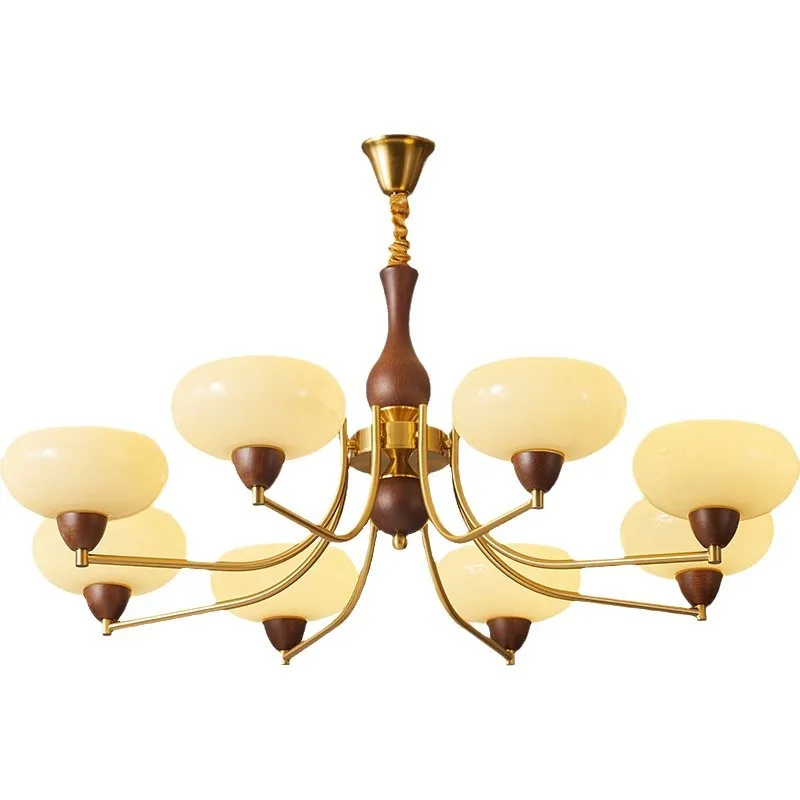 

Living room, chandelier, French, light luxury, creative, retro, walnut, dining room, eye protection, high-end, medieval style