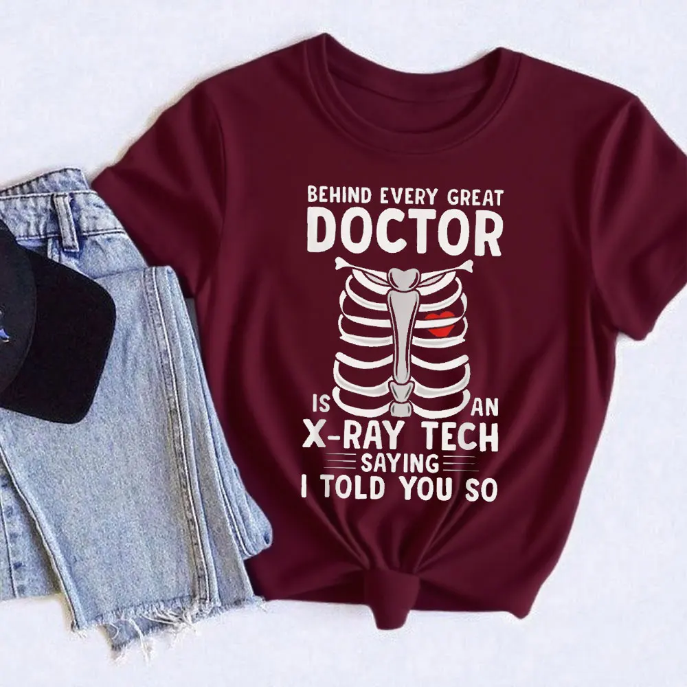 X-Ray Tech X-Ray Technologist Radiologic Technologist Xray Gift Unisex T-Shirt Harajuku Aesthetic Clothes High Quality Cotton