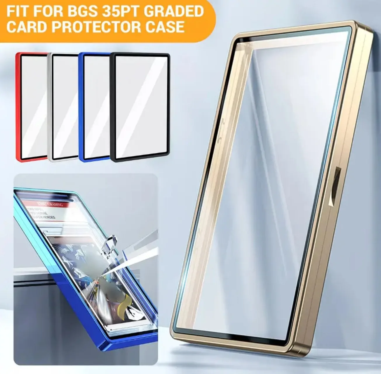 For PSA BGS rating  protection, 35pt 130pt aluminum alloy magnetic card case, selection of star card trading card storage TM