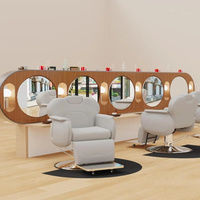 Deluxe Black Foldable Height Adjustable Outdoor Barber Chair Hydraulic Pump Massage Leather Seat