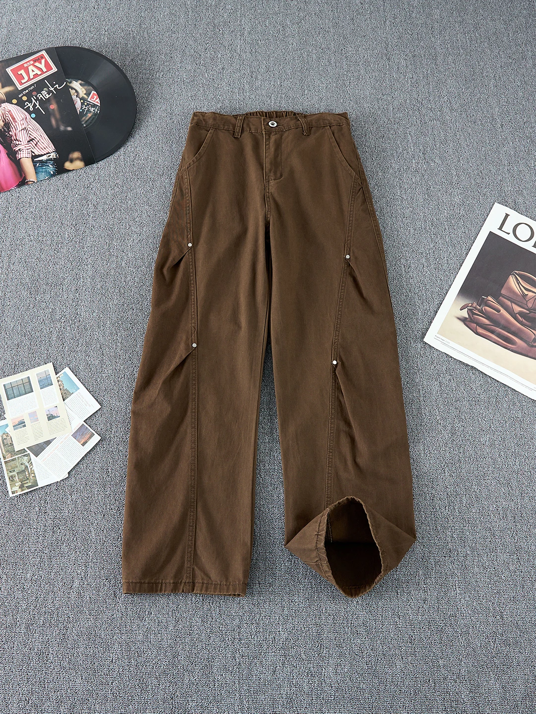 

Мужские зимние утепленные джинсы из денима с косым кроем, рабочие брюки в американском стиле, немнущиеся, прямого кроя