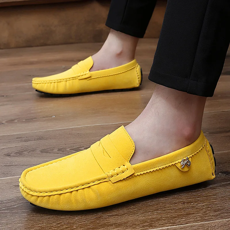 Large-size loafers new parent-child Doudou shoes in spring and autumn size 38-48 men's driving men's