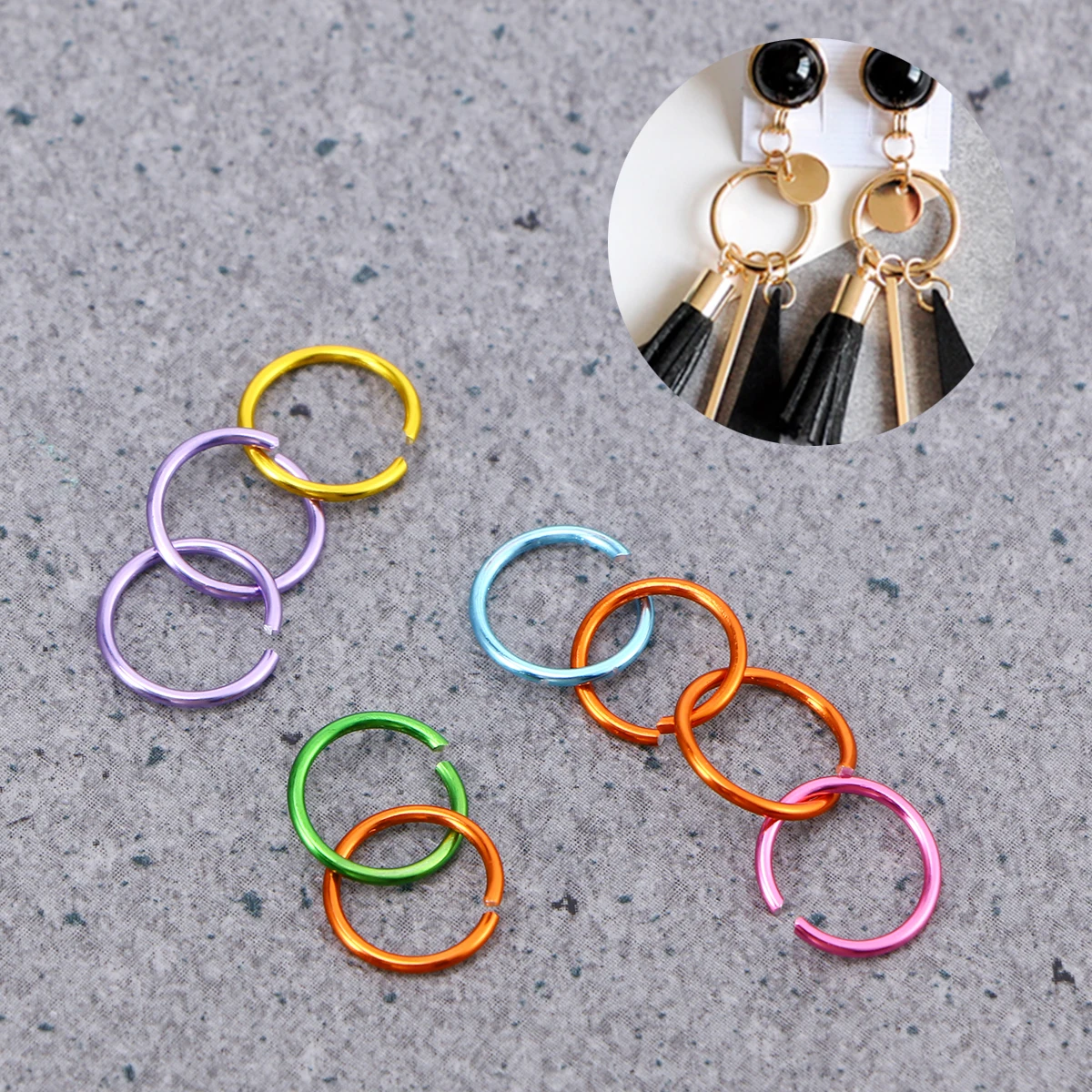 3200pcs Colorful Aluminum Jump Mixed Color Jewelry Accessories For Diy Earrings Necklaces Bracelets Making Craft Connecting