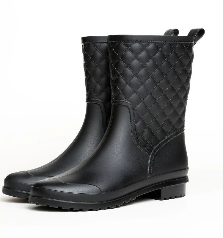 

Faionable ort Rain Boots Женские противоскользящие водонепроницаемые рабочие ботинки Удобные Rubber oes для использования в автомобиле и на открытом воздухе