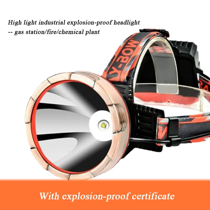 Industrial Explosion-proof Headlight Waterproof And Rechargeable Super Bright Long Shot Explosion-proof Headlight