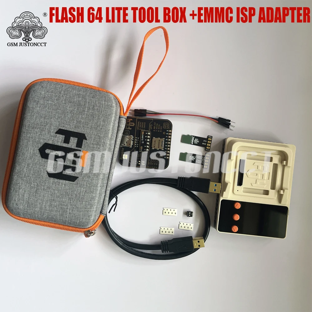 กล่องเครื่องมือ F64 Flash 64 lite ชุดเต็ม พร้อมฟังก์ชัน isp เหมือนกับ easy jtag box