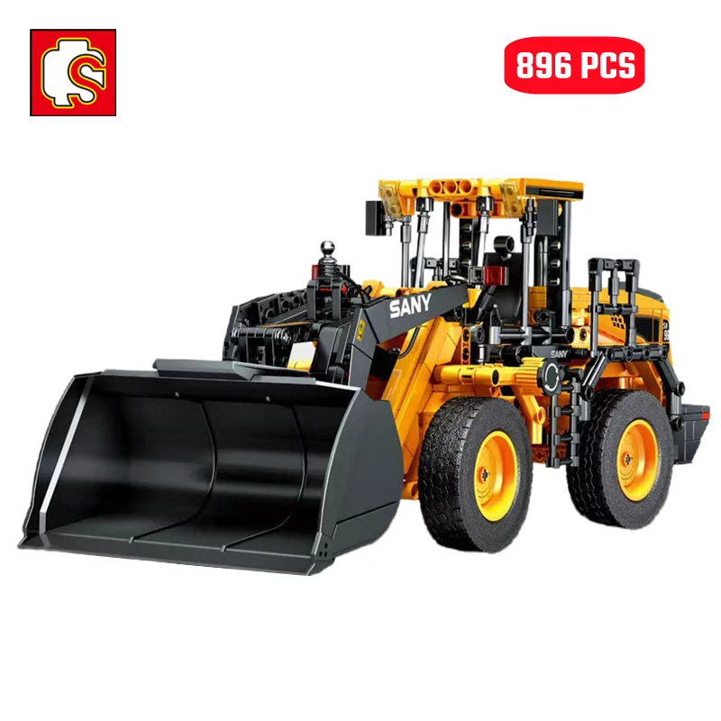 SEMBO City Construction Engineering Vehicle Model Building Blocks MOC Wheel Loader Technical Truck Bricks Kids Toys Boys Gifts