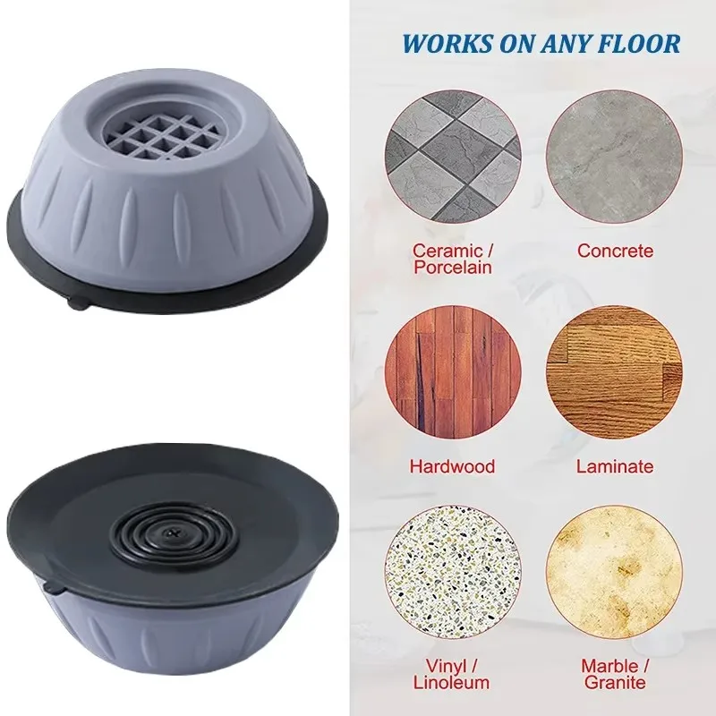 1-6 قطعة منصات الغسالة المضادة للاهتزاز المضادة للانزلاق أقدام أثاث وسادة الثلاجة العالمي دعم قاعدة حصيرة المخمدات الوقوف