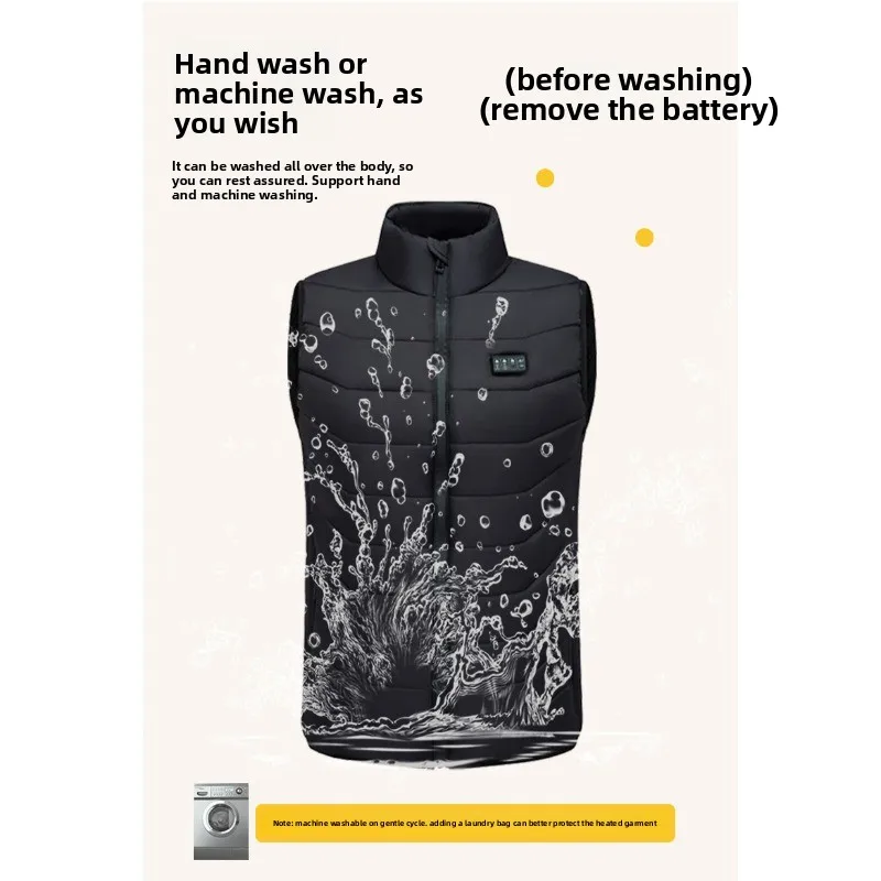 الشتاء 28 مناطق ساخنة سترة الرجال 4 سرعة قابل للتعديل الحرارية سترة التدفئة الذاتية قابل للغسل أكمام سترة التدفئة معطف التزلج الحشو