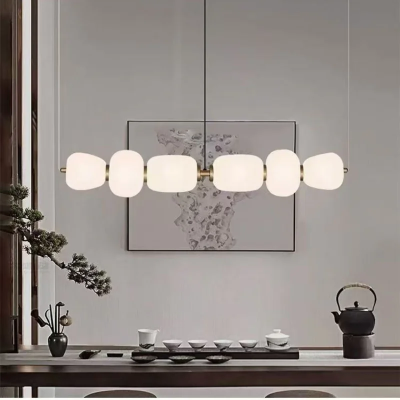 Modern Fishing Line Chandelier Style for Sugar Lighting Suitable For Dining Rooms Living Rooms Gourd Lights