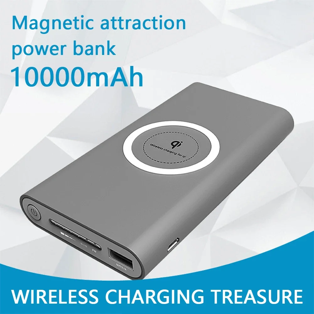 New power bank fast charging three-in-one wireless charging treasure 8000mAh type-c interface mobile power supply