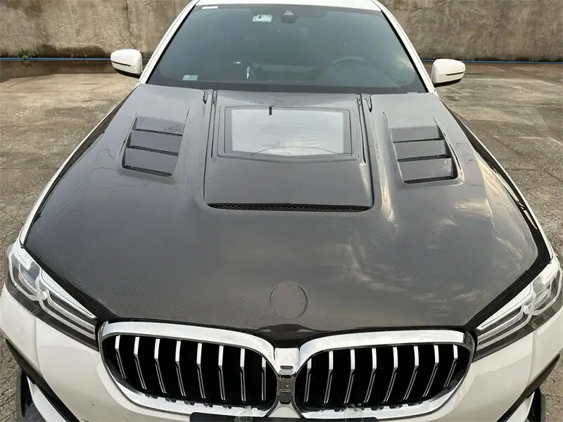 

Suitable for BMW F90 M5 G30 5 Series High Quality Real Dry Carbon Fiber Hood Engine Cover Factory Manufacture