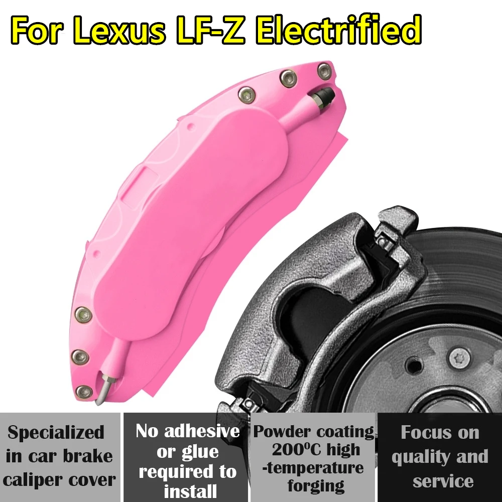 For Lexus LF-Z Electrified Car Brake Caliper Cover Aluminum Alloy Metal Exterior Kit