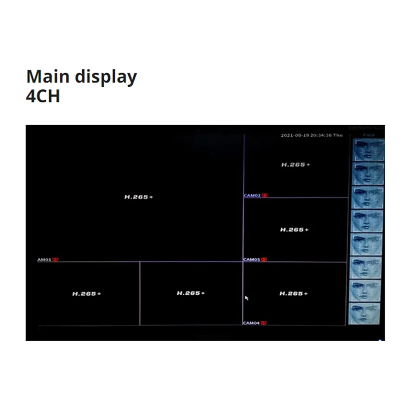 أداء مستقر-Xmeye NVR DVR Board 5M-N 1080P 4CH Hybrid 6 In 1 مع الصوت عبر محوري لـ CCTV AHD Tvi CVBS التناظرية IP جاء