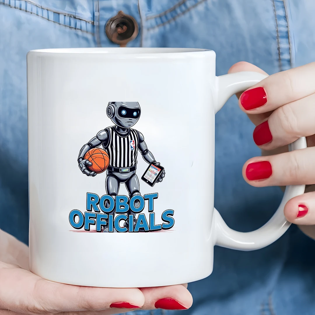 

11oz Robot Referee Cup + NBA Officially Licensed + Kids' Hot & Cold Drink Cup - Essential Christmas Home & Office Decor
