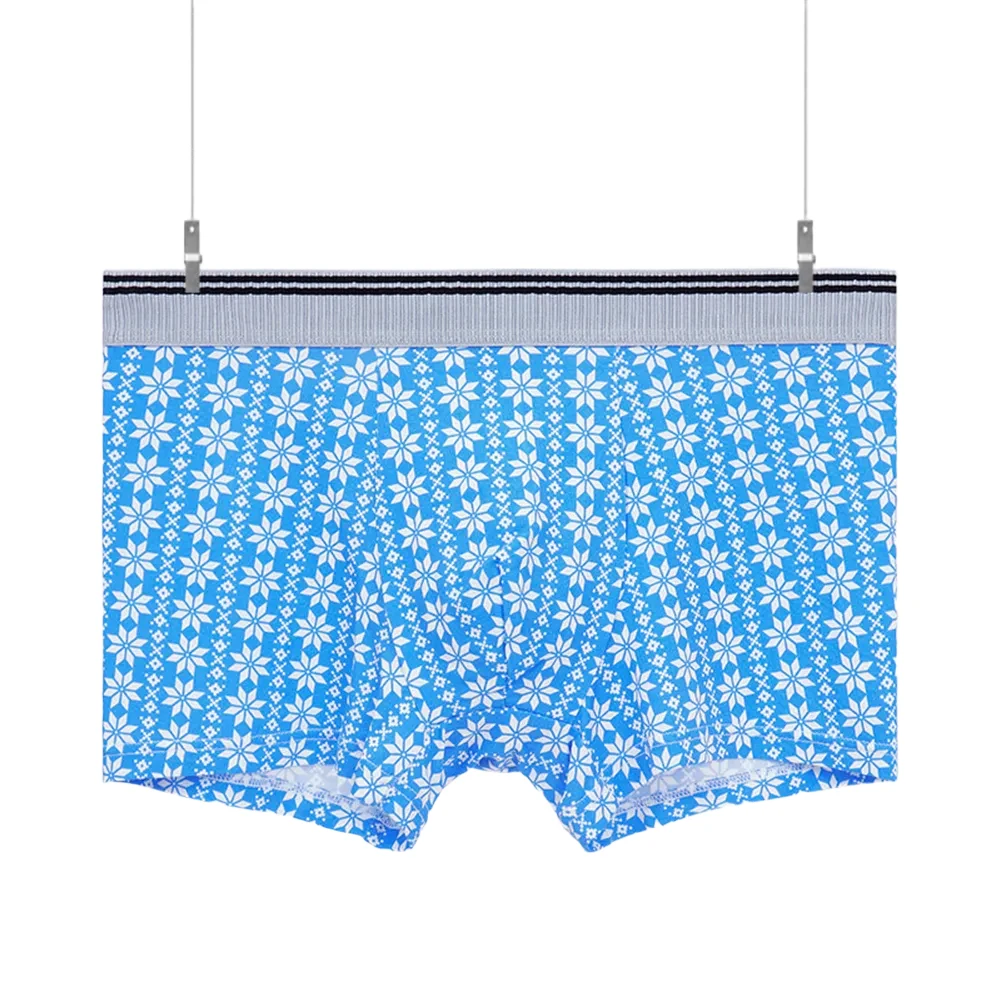 

Men's Breathable Boxer Shorts with Flower Print Mid Waist Design Comfortable Underwear Trunks in Different Colors