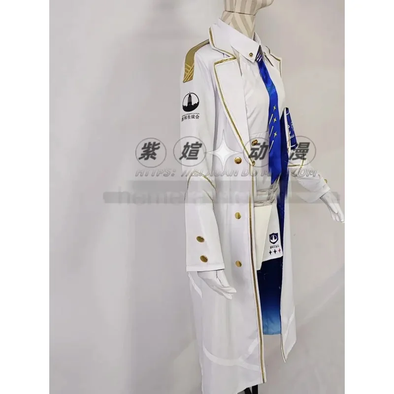 

2025 New Game Blue Archive Nanakami Rin Cosplay Costume Party Suit Coat Dress Gloves Tie Socks Halloween Outfit Women Custom ❤ ❤