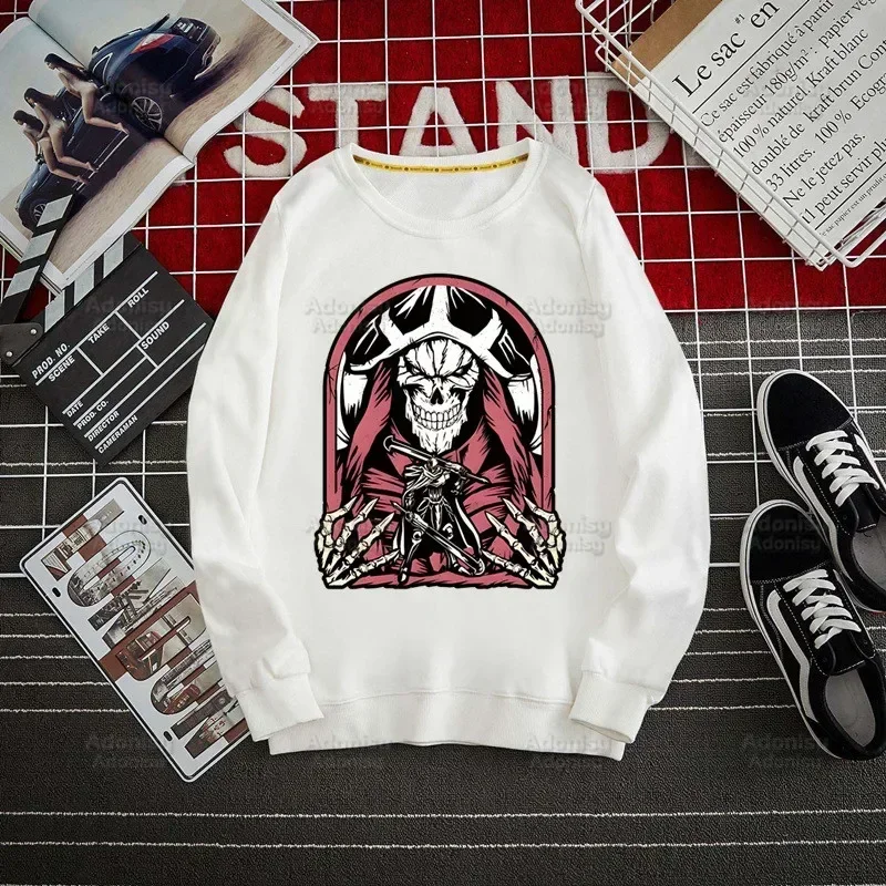 Overlord Anime Albedo Männer Hoodie Herbst Hip Hop Streetwear Pullover Inz Ooal Kleid Momonga Sweatshirts Herren Hoodie