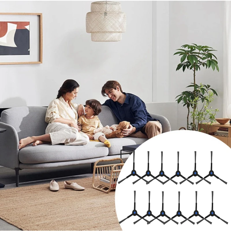 BAAG 12 Uds Cepillo Lateral para Ecovacs Deebot X8pro Plus piezas de aspiradora robótica cepillo lateral de repuesto