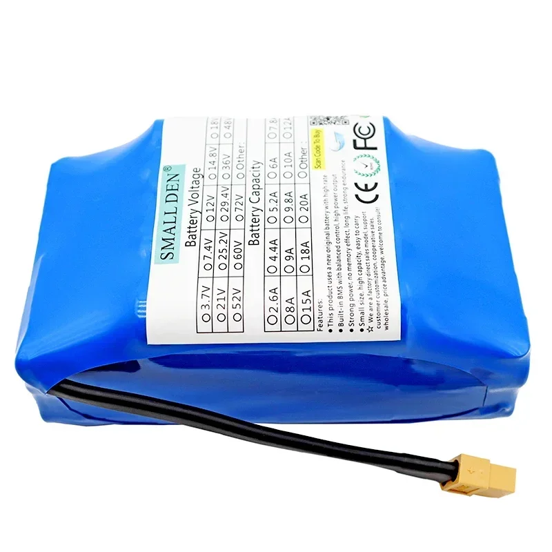 36 В 5,2 Ач 10S2P новый оригинальный литиевый аккумулятор 18650 500 Вт аккумуляторная батарея автомобильный аккумулятор встроенный 15A BMS