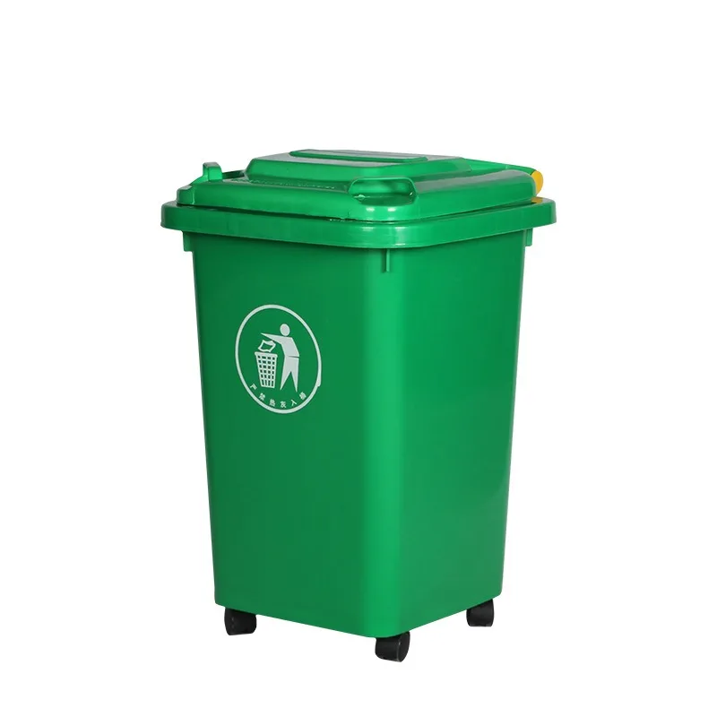 

30l50l Environmental Protection Classification Trash Can with Lid Outdoor Community Street with Wheels Garbage Bin Sanitation