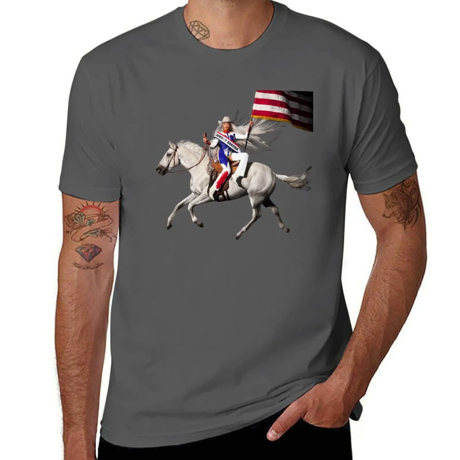 

Cowboy Carter T-Shirt Casual Pattern Print Tee Shirt