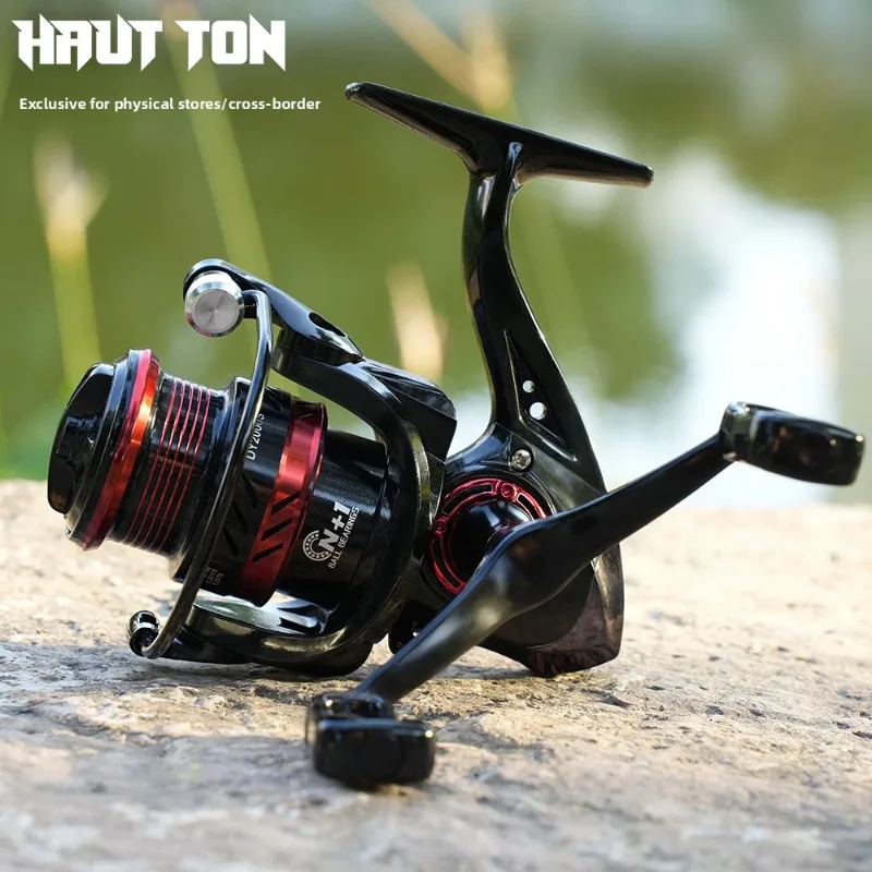 Dual Handle Spinning Fishing Reel Full Metal Spool Gapless 15kg Max Drag Lure Fishing Reel For Long Cast Sea Rod Multiple Sizes