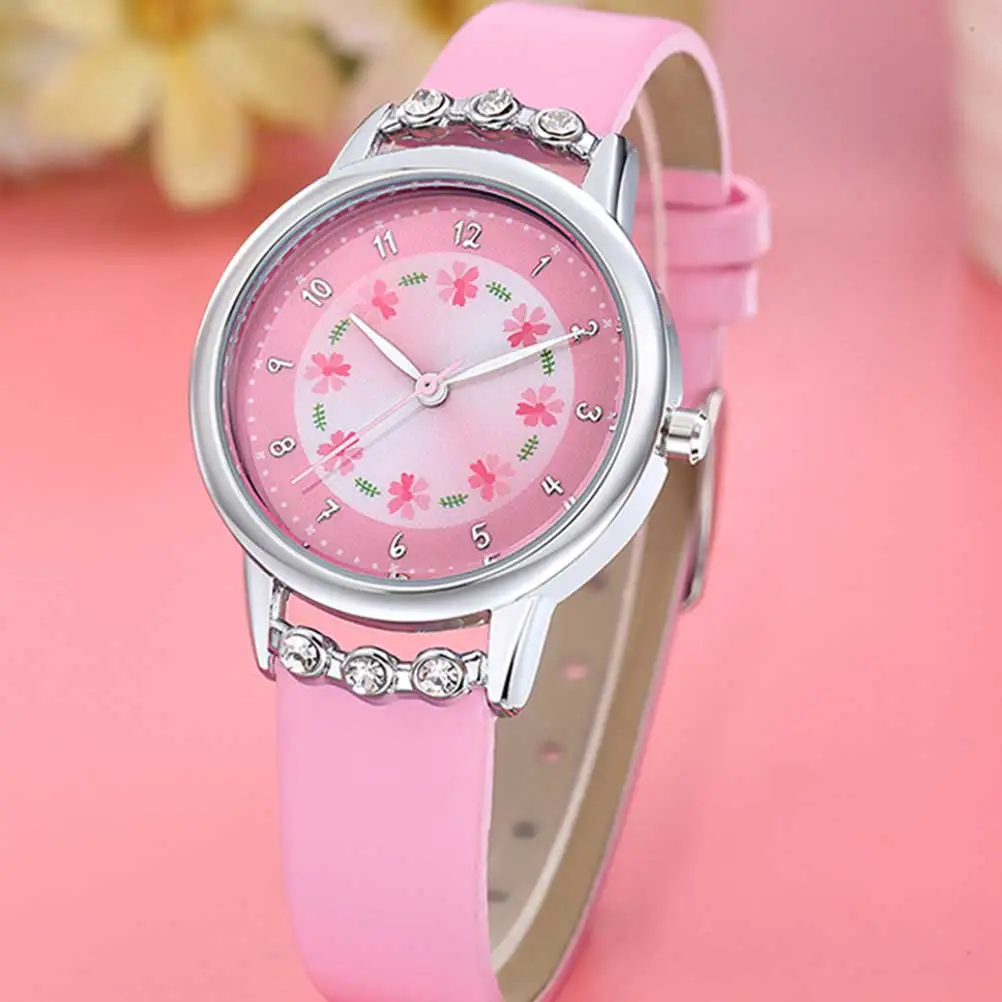 

Waterproof Quartz Watch Lovely Design Kids Wrist Girl Cute Pattern Cartoon Fashion