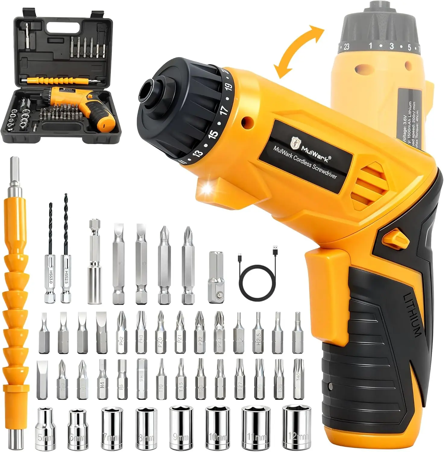 4V Cordless Screwdr…
