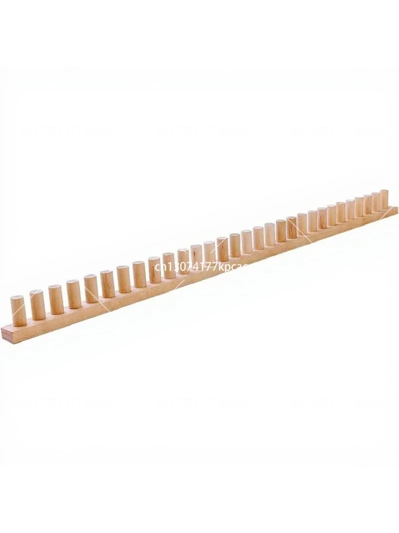 Chunky Knit Blanket Loom Kit, 46" Adjustable Wooden Frame for No-Needle Hand Knitting, Beginner DIY Yarn Craft for Home