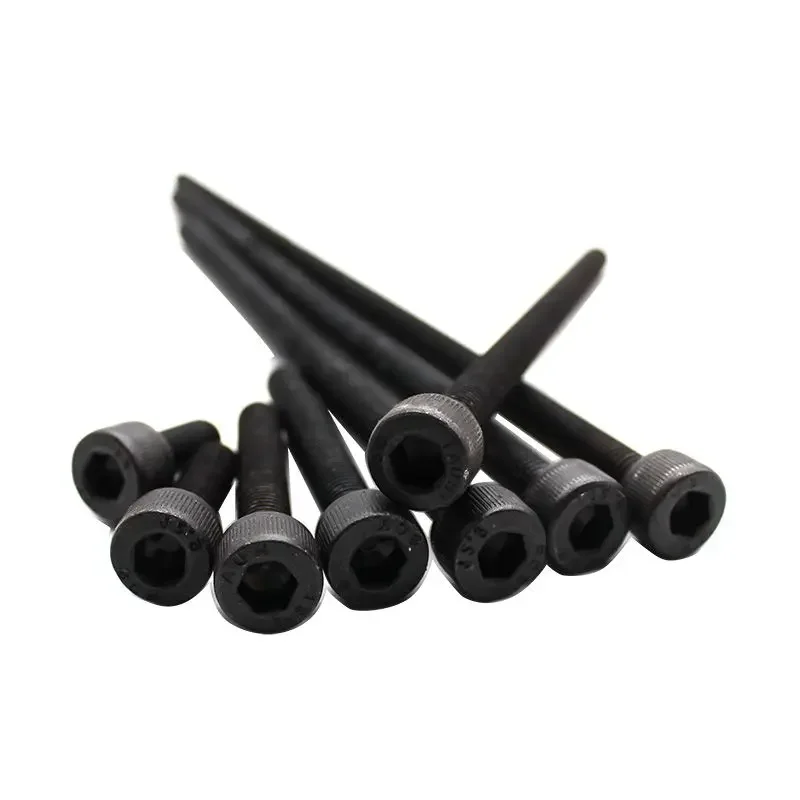 Sekrup Tutup Kepala Soket Baut Allen M7 Panjang 10Mm Hingga 200Mm Tarik Tinggi Berulir Penuh 12.9