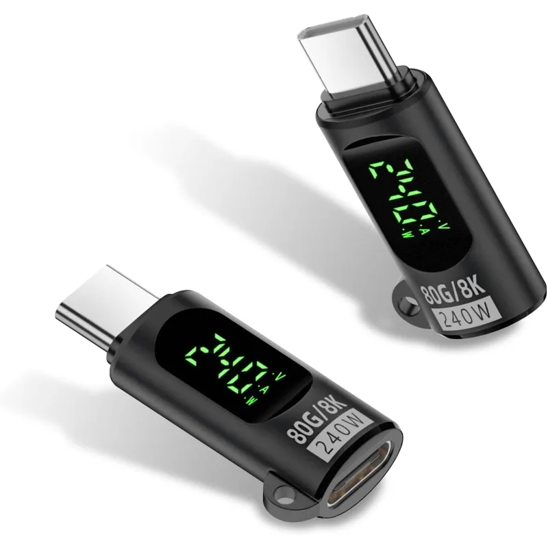 

USB Adapter PD Fast Charging 240W/80GBps Data Transmission Type-C Full-function Switch Digital Display Adapter