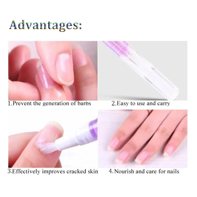 Nail Cuticle Oil Pen for Beauty Health Edge Pen Oil 5ml Nourishment Oil for Manicure Nailfinger Care Tools Finger Nail Treatment