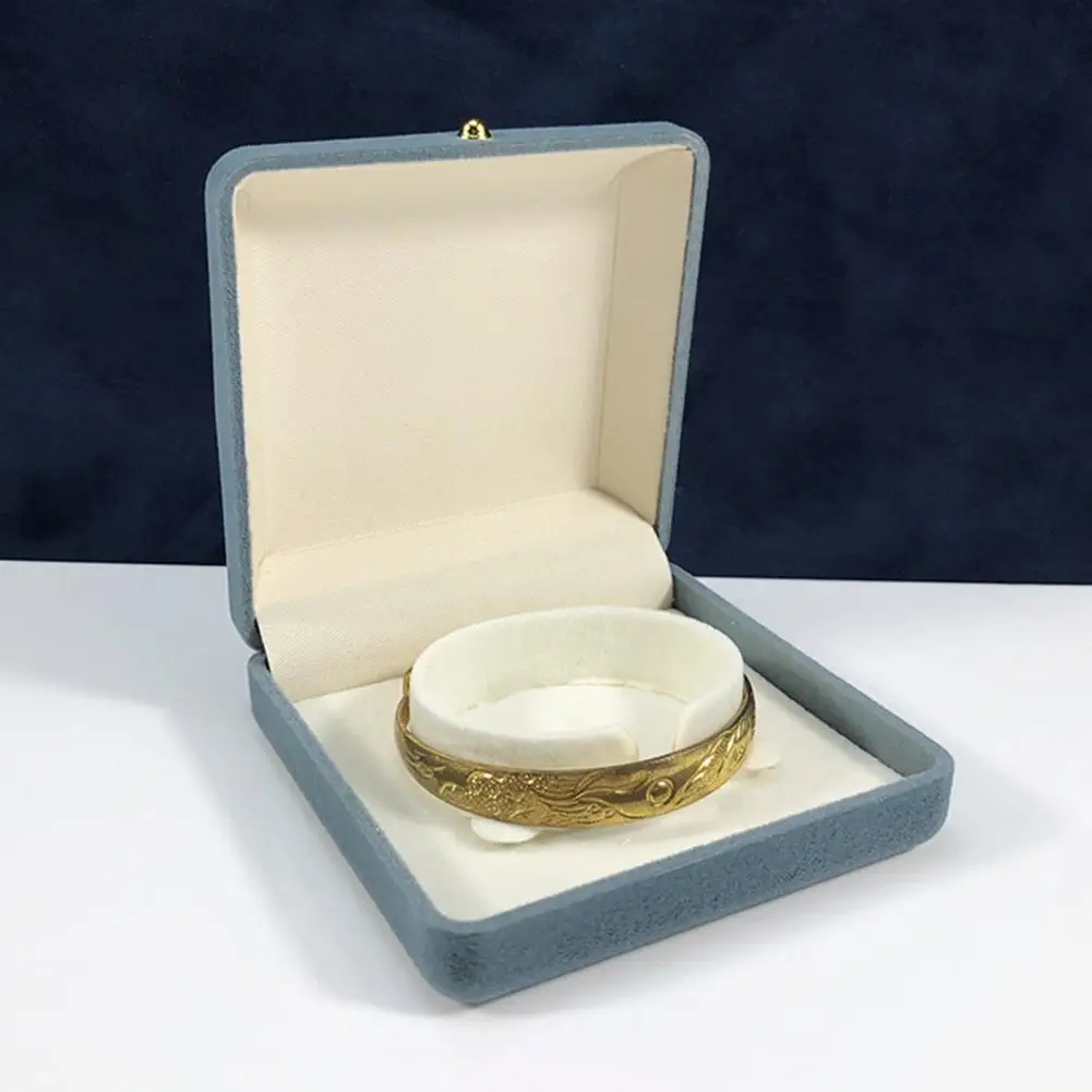 Portable Travel Jewelry Box Jewelry Organizer Box Pearl Velvet Jewelry Box with Anti-scratch Lining Decorative Storage for Rings