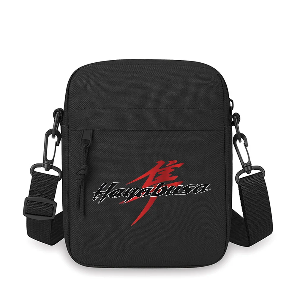Hayabusa bold red script  Men Crossbody Bag Single Shoulder Women Cartoon Anime Film Printing Design Unisex