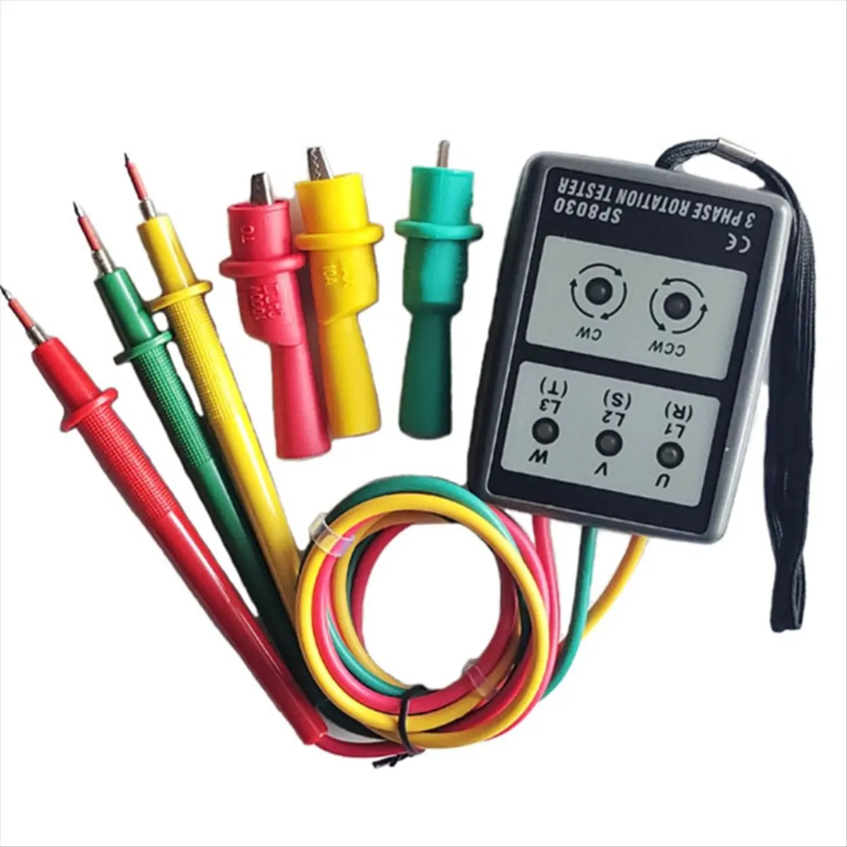 AA1495~Phase Detector Three Phase Alternating Current Phase Meter Phase-Sequence Tester Digital Phase-Order Indicator SP8030
