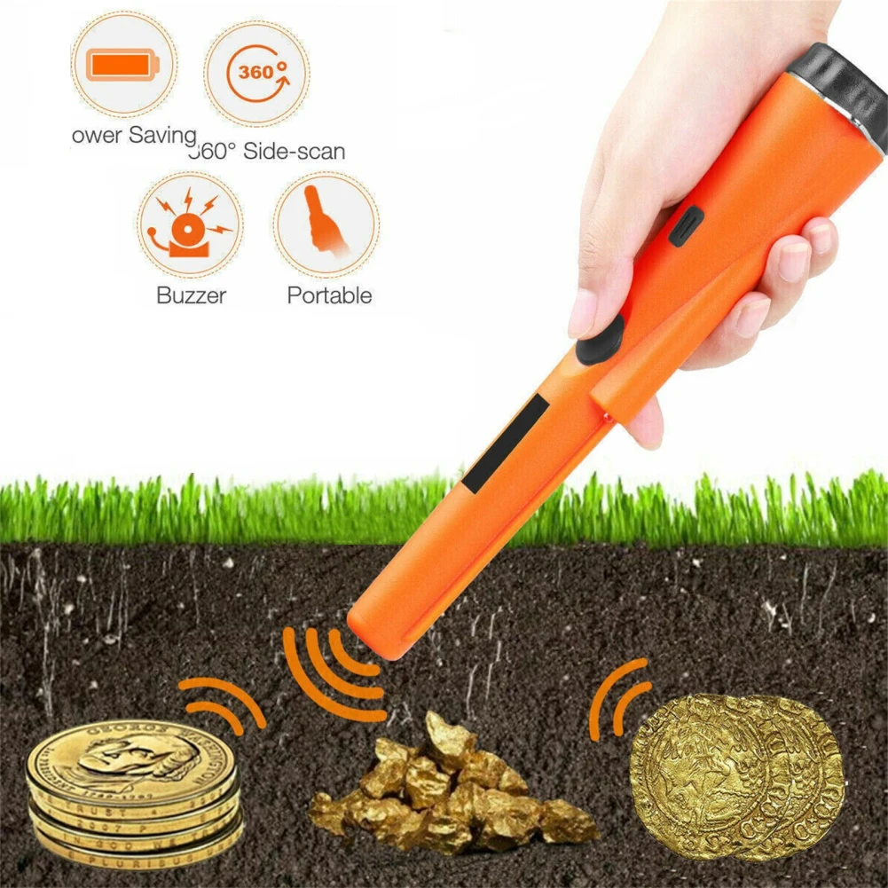 

360° Scanning Metal Detector With Vibration Indicator Accurate Positioning For Locating Gold Coin Silver Jewelry