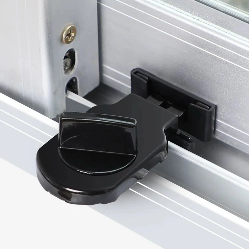 1Pc New Window Limiter Aluminum Alloy Window Lock Buckle Living Room Sliding Door Fixed Clip Window Sliding Fixed Buckle