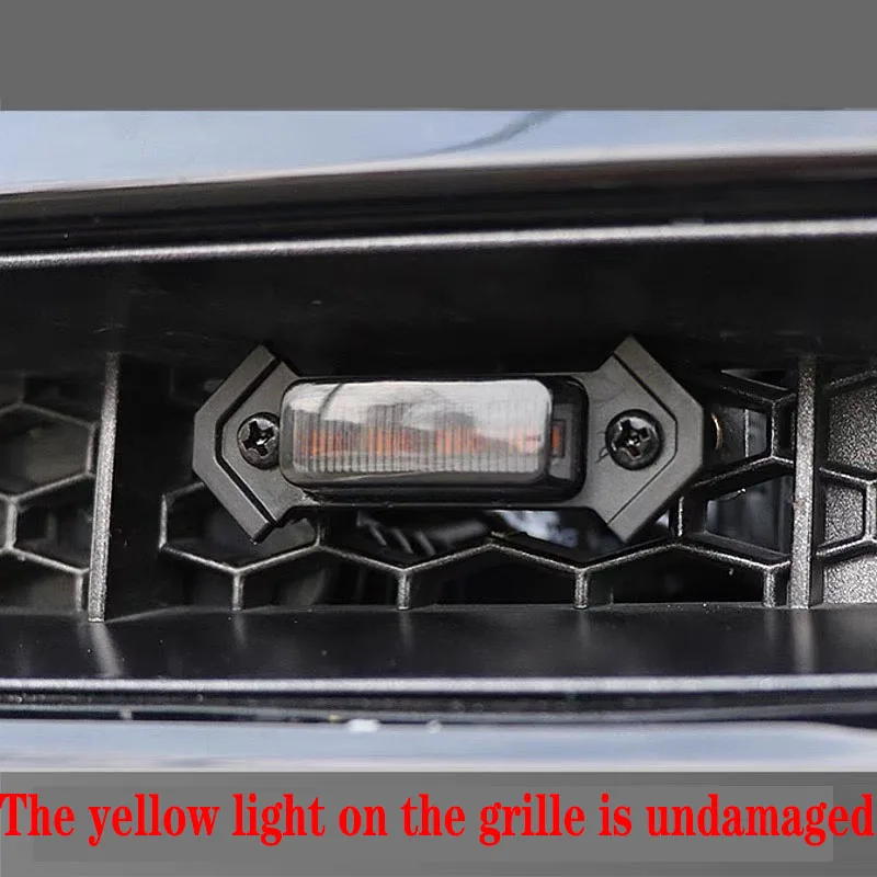 4PCS Grille Decoration Small Yellow Light Tank 300 off-road Modification Dedicated LED Daytime Running Light Accessories