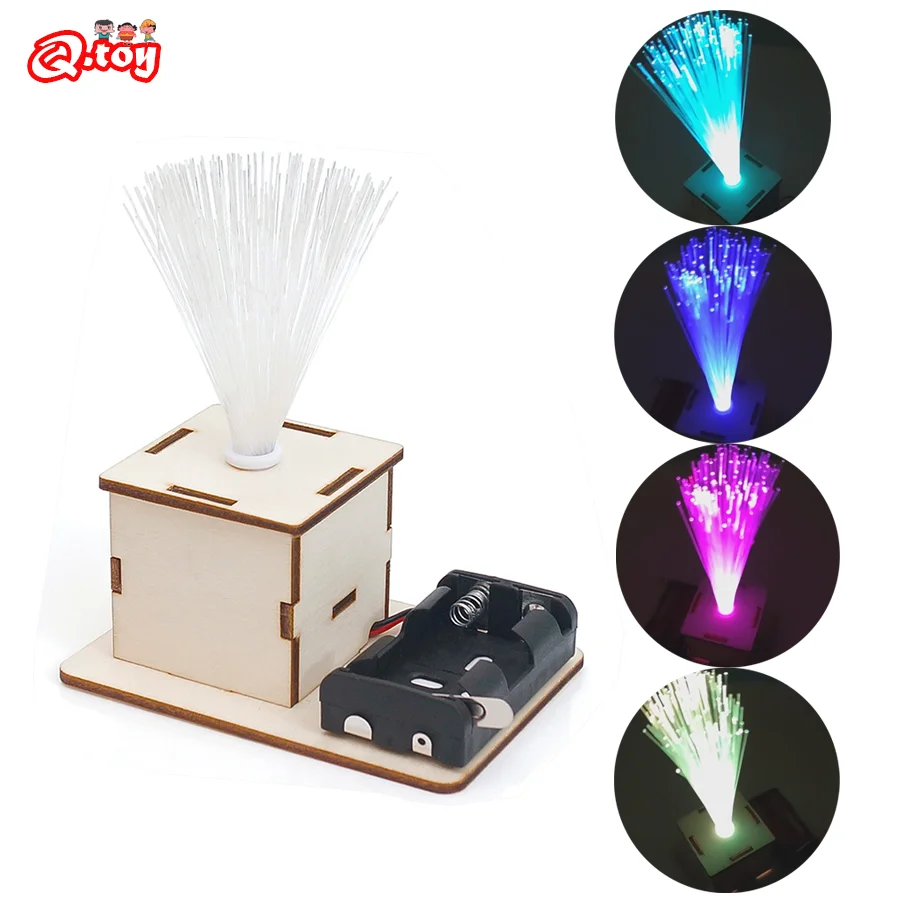 DIY Fiber Optic Light Model STEM Toys Tecnologia Science Experimental Tool Kit Teaching Aids for Kids Learning Education