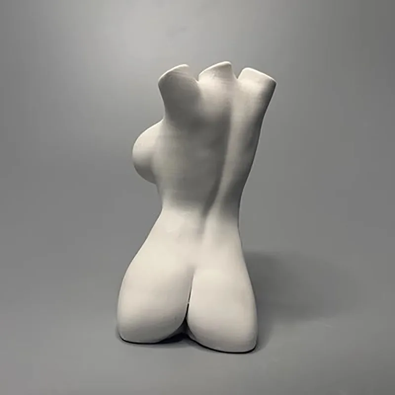 Minimalist Female Body Sculpture, Gypsum Desktop Art Decoration, Small Ornaments, High End Birthday Gifts