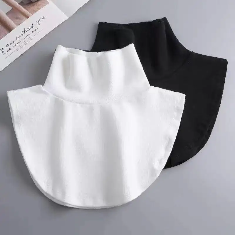 DIY Thin Shirts Collar Patch T-shirts Extended Neckwear Detachable Inner Collar Quality Lapel Turtleneck
