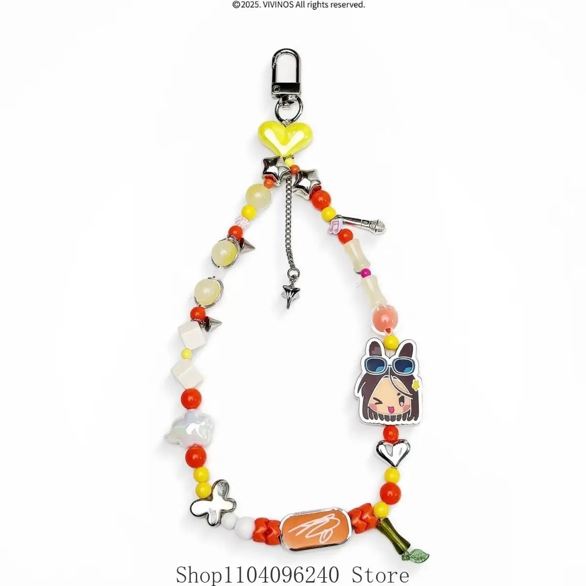 

Alien Stage Mizi Косплей Аниме Цепочка для мобильного телефона Студенческие друзья Подарок Подвеска Ремешок Маленький кулон Брелок