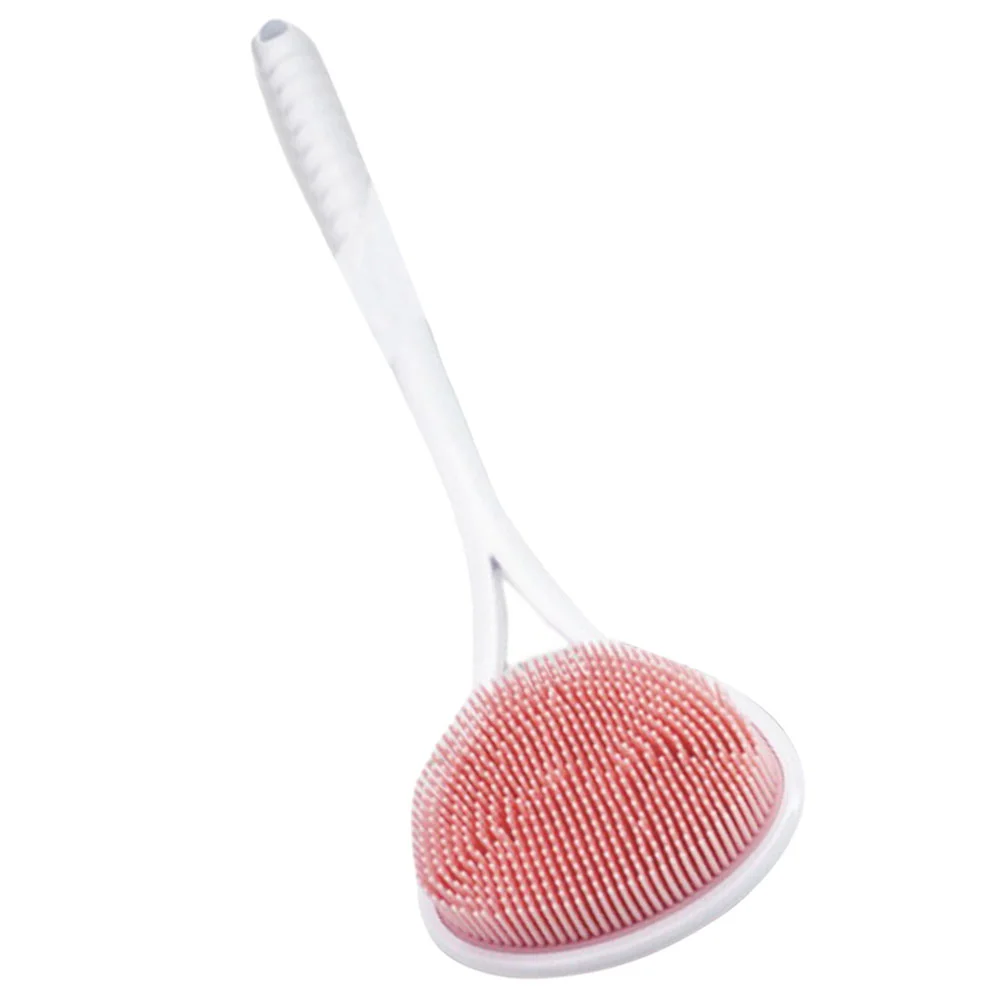 

Bath Brush Scrubber Long Handle for Shower Elderly Back Head Plastic Silica Gel Scrubbing with Bathroom