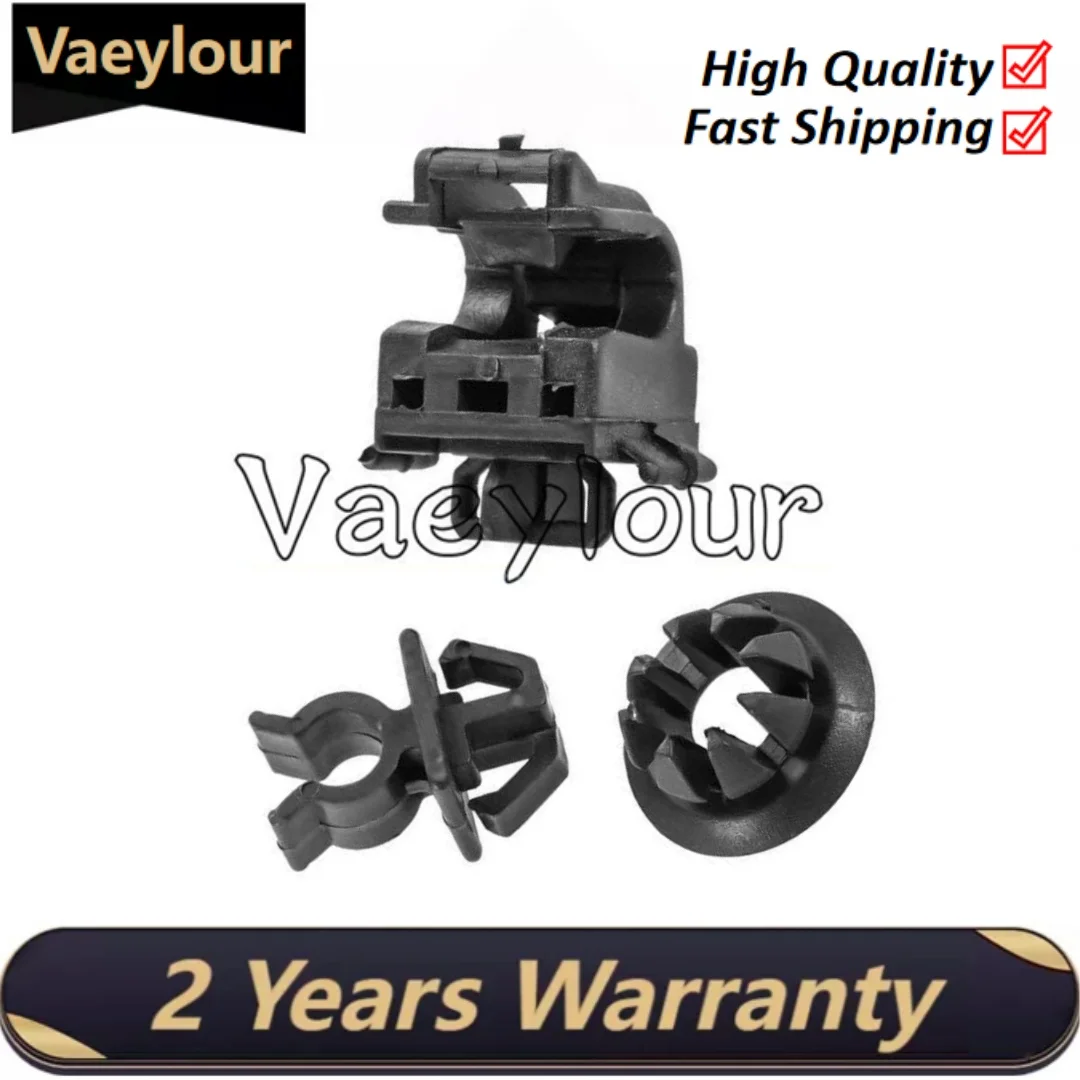 3PCS Car Plastics Clip Hood Rod Holder Opener Stay Grommet Clips 90602-S84-A01 For Honda Accord Odyssey Pilot RB1 90601-S84-A01