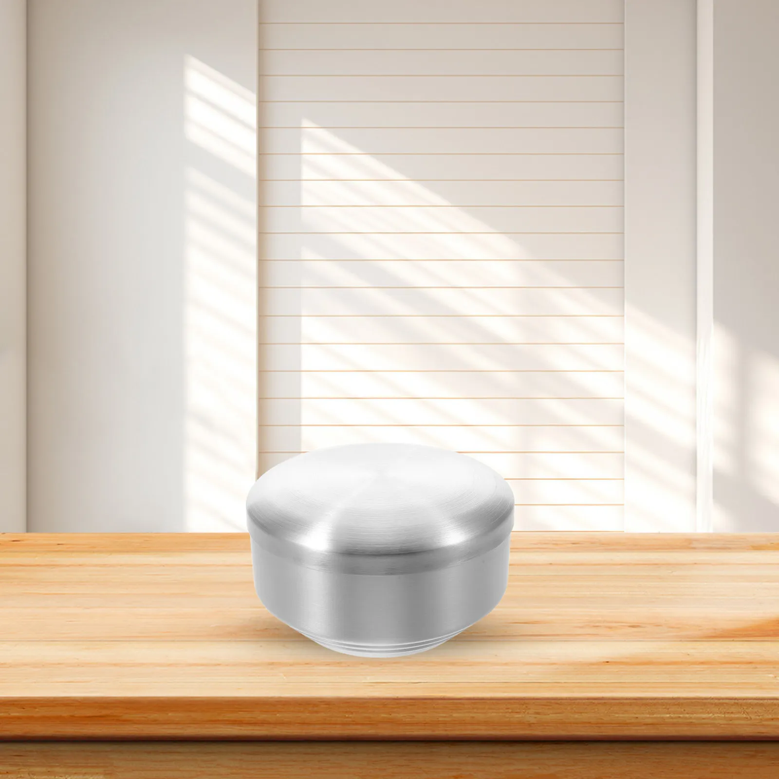 Stainless Steel Shave Bowl for Men Shaving Soap Container Double Layer Heat Retention Lightweight Travel Shaving Cream Dish