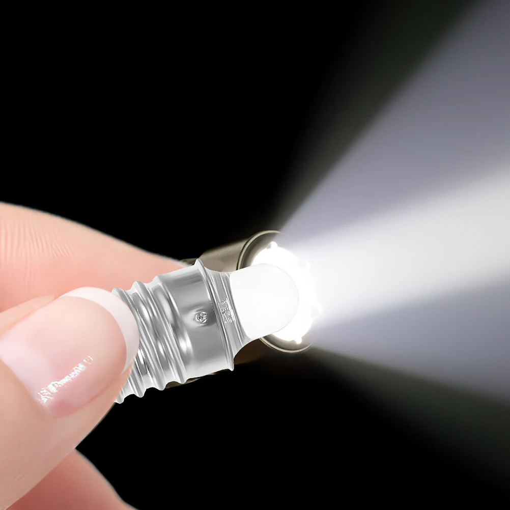 

4Pcs LED Spotlight Mini Flashlight Bulb Replacement Bright Focused Beam Low Energy Consumption Outdoor Camping Hiking Torch