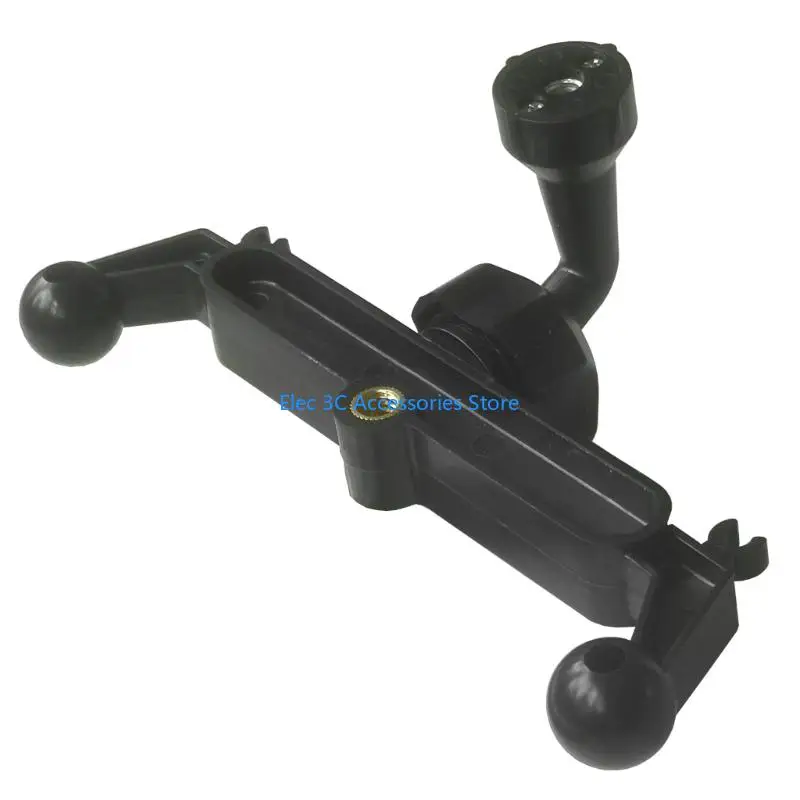 Y51A Double 17mm Ball Head Joint Splitter with 1/4 Extension Car Mounts Live Broadcast Equipment Multiple Adjustment