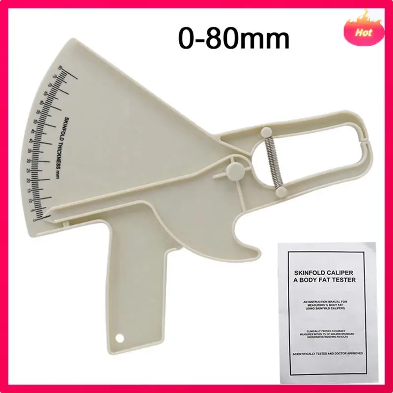 1 Piece Precision Caliper Sebum Caliper Fat Clip Sebum Caliper Fat Personal Fat Ruler White