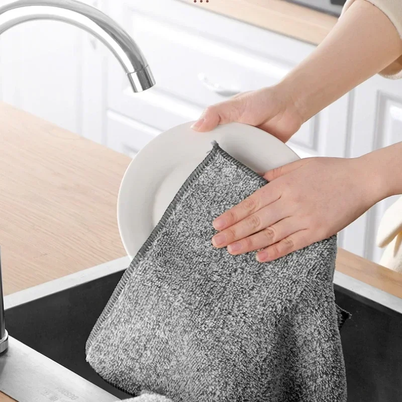 Home and Kitchen Products Dish Cleaning Cloth Magic Washing Kitchen Cleaning Sponge Scrubber Cloth for Bathroom Accessories